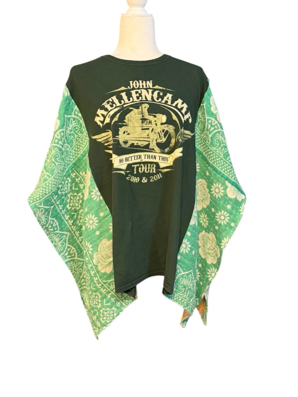 Handcrafted Upcycled John Mellenkamp Kantha Tunic NWT One Size - Picture 5 of 10